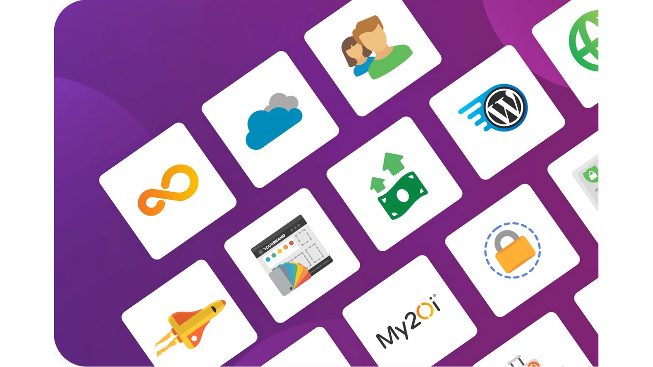 Cloud hosting illustration